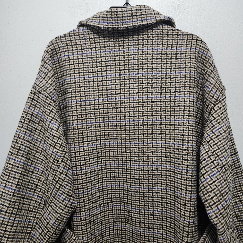 Vero moda curve women's long wool blend Shacket size 20 plaid new with ta… - Picture 7 of 10